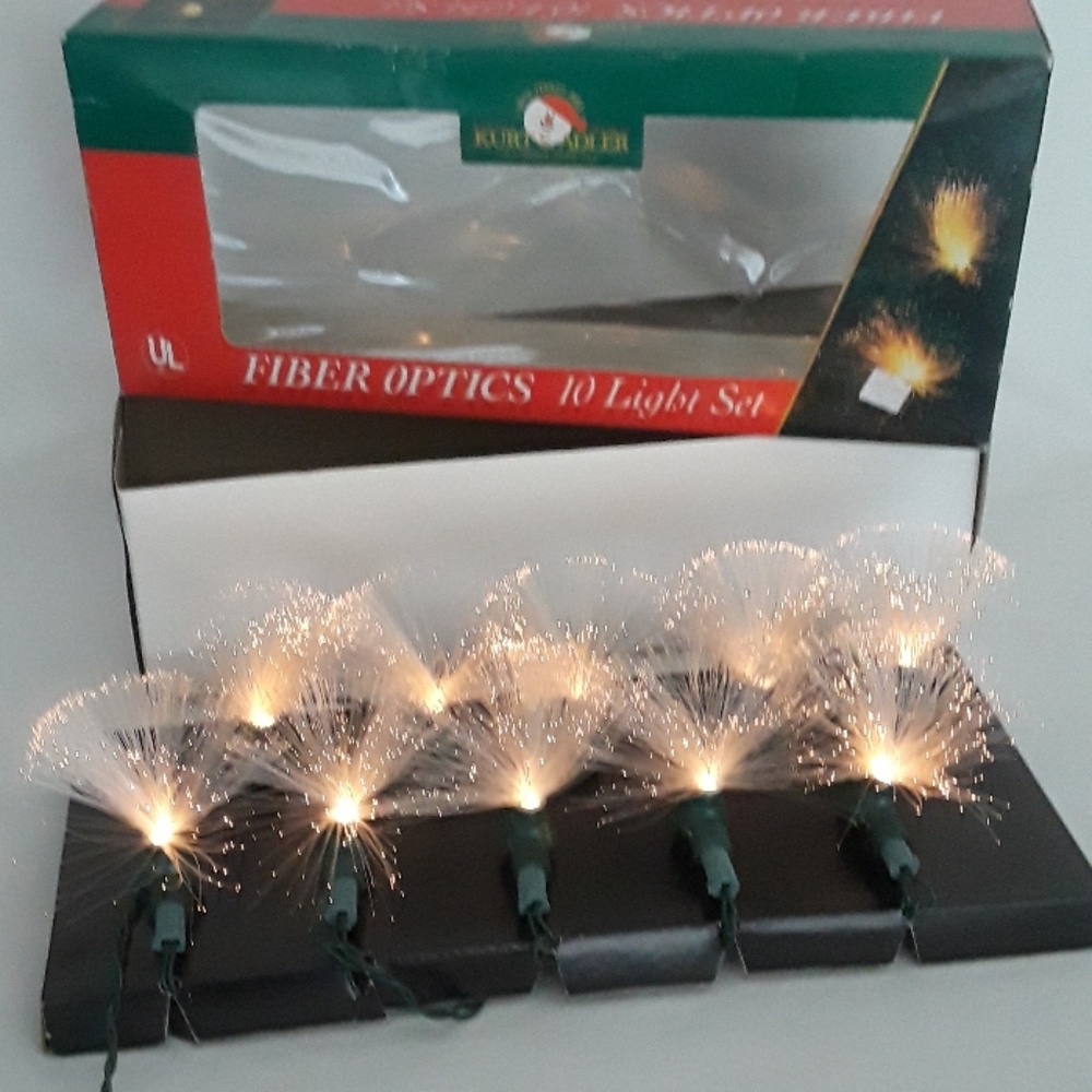 Kurt Adler Fiber Optics Christmas 10 light set